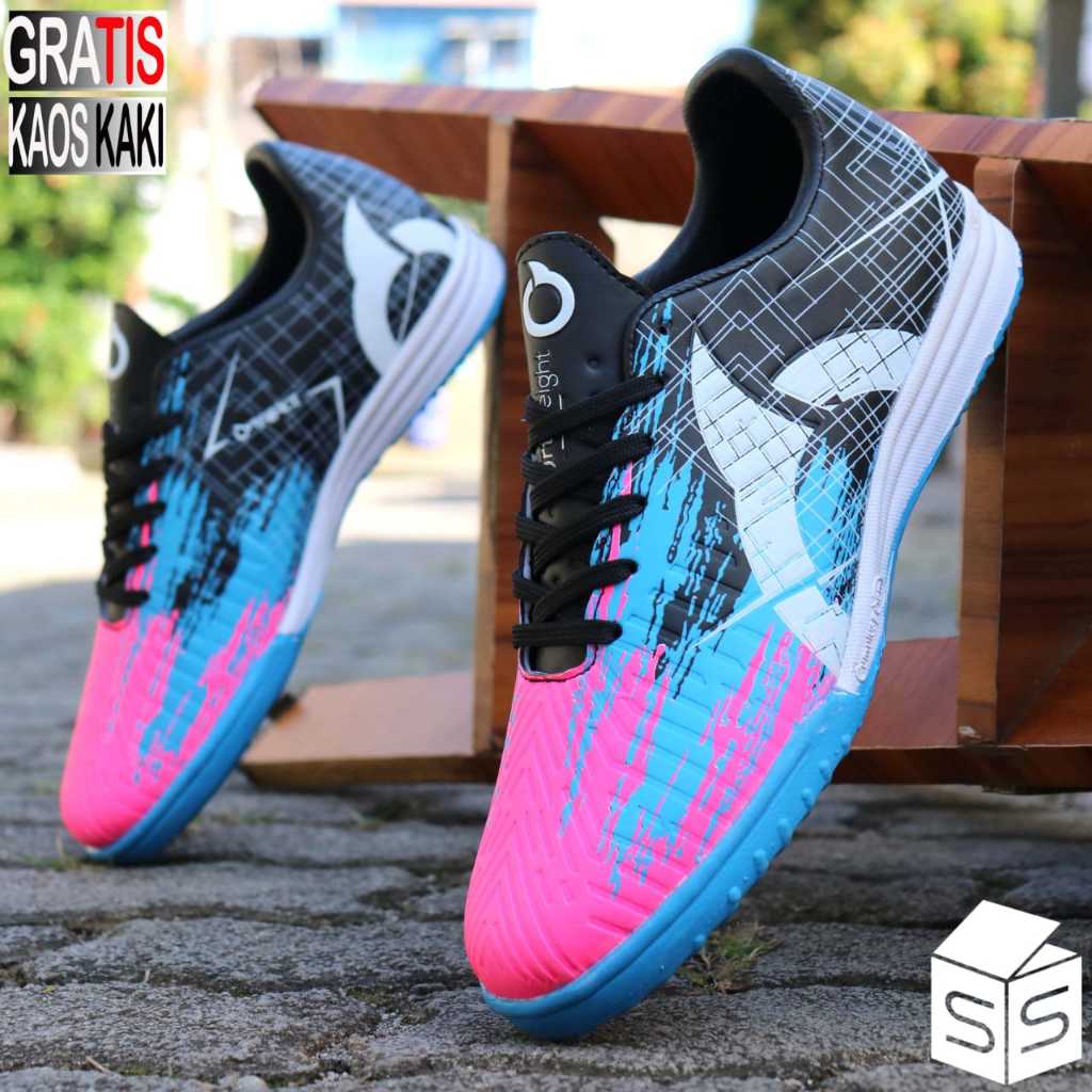 Sepatu Futsal Ortus VOLT TF White Model Terbaru Olahraga Pria