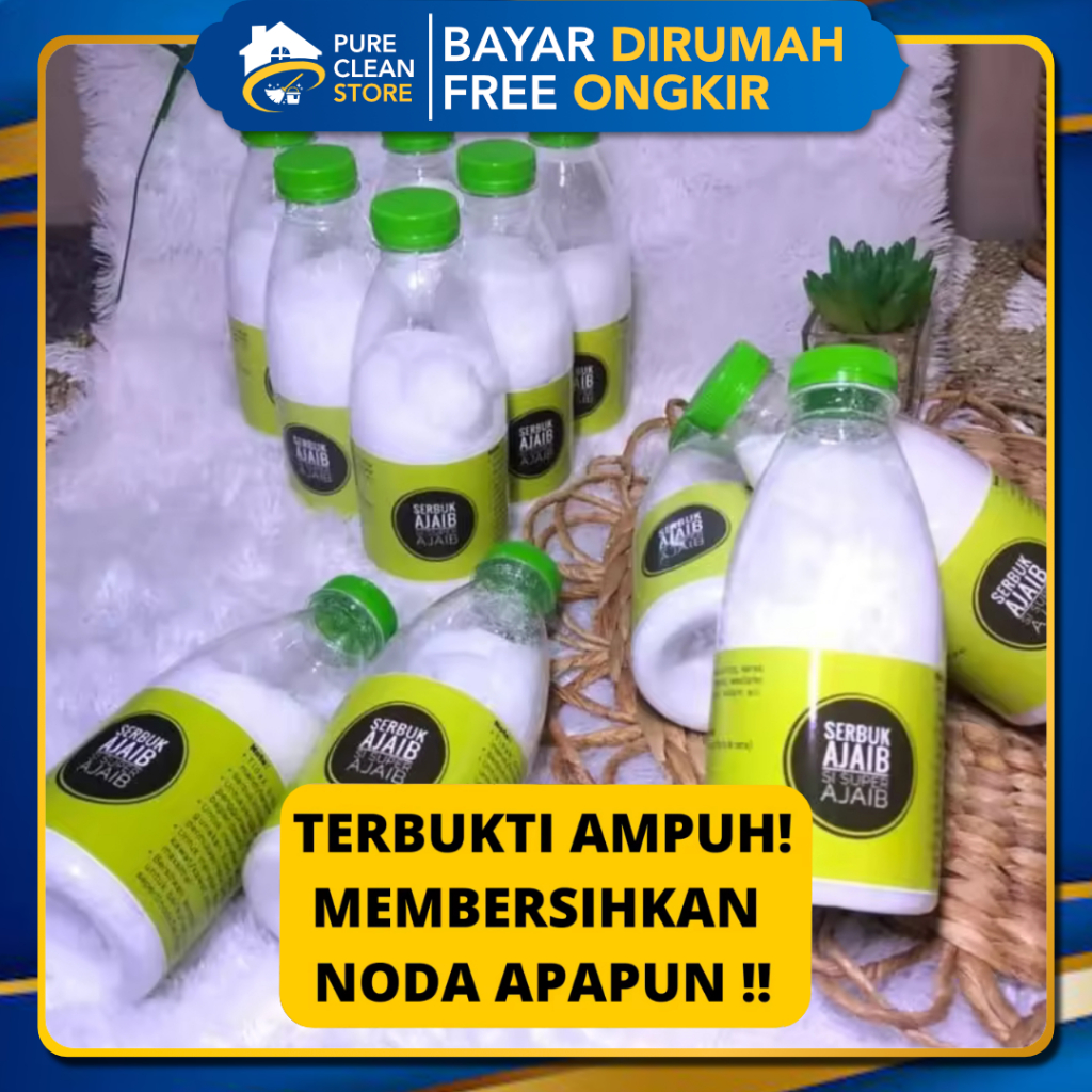 SERBUK AJAIB SERBAGUNA (FREE ONGKIR) 200GR JUMBO Viral Bubuk Pembersih Kotoran Lantai Toilet Kamar M
