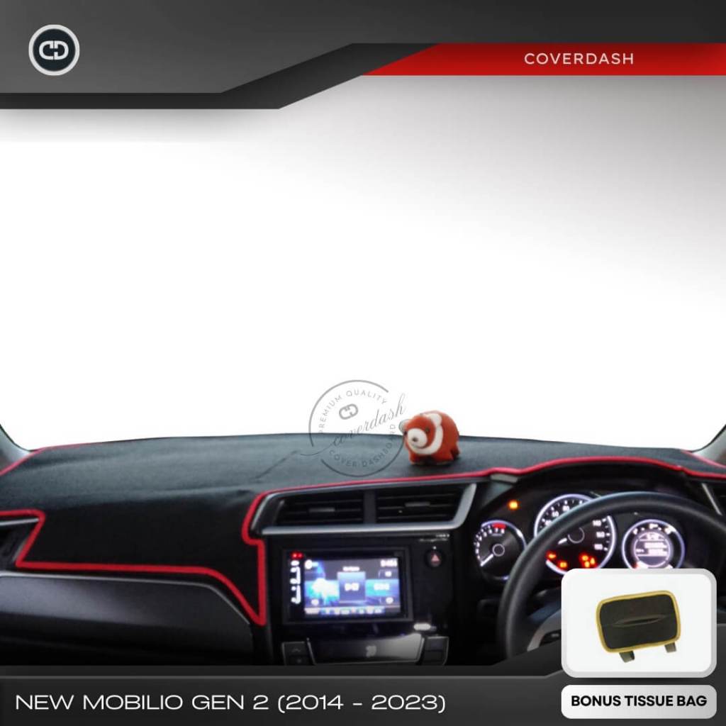 Alas Penutup Cover Pelindung Dashboard Mobil Honda New Mobilio Gen 2 (2014 - 2023) Aksesoris Karpet 