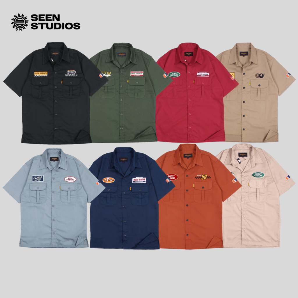 NOISE PROJECT - Kemeja Workshirt Bordir Pria Wanita