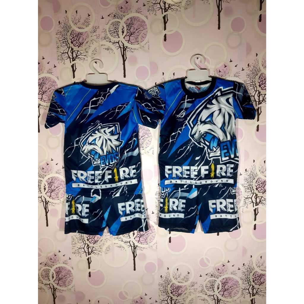 FEI FASHION / BAJU TIDUR ANAK COWOK | SET BAJU ANAK COWOK EVOS | MOTIF EVOS SPORT | JERSEY KAOS BAJU