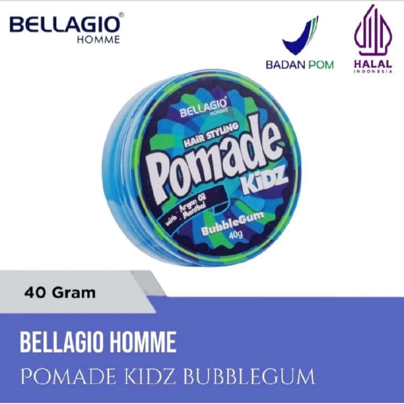Pomade Kidz Bellagio 40g / Pomade anak laki laki / Minyak Rambut Anak / Bellagio Pomade anak