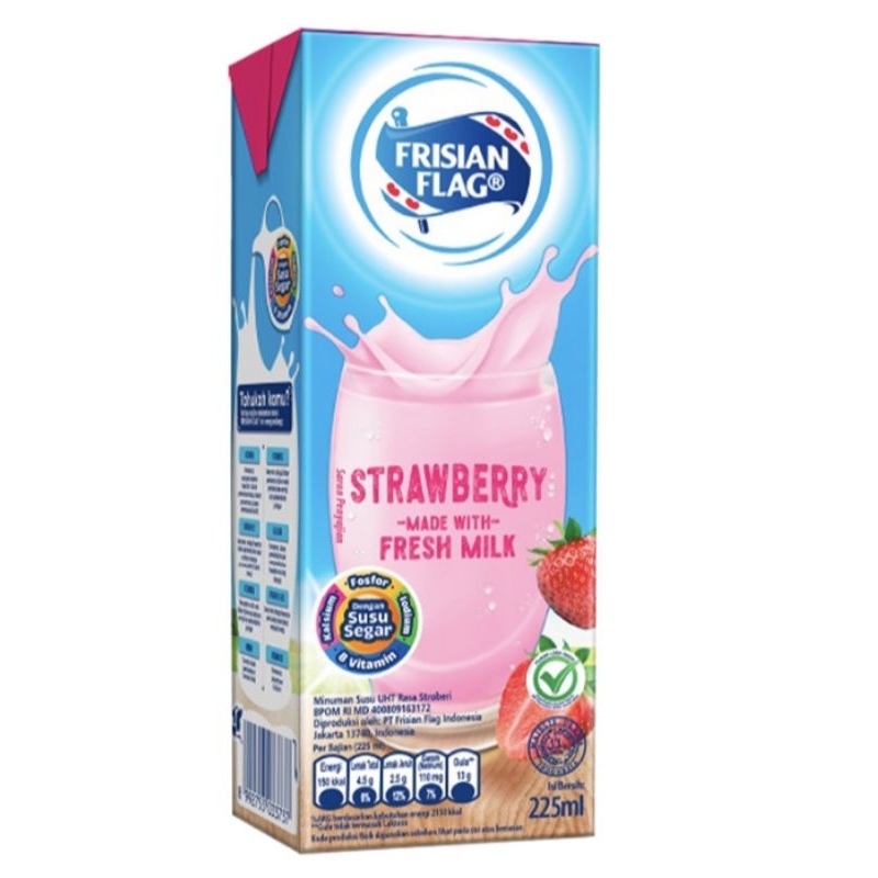 

FRISIAN FLAG Purefarm Susu UHT Stawberry 225 ml