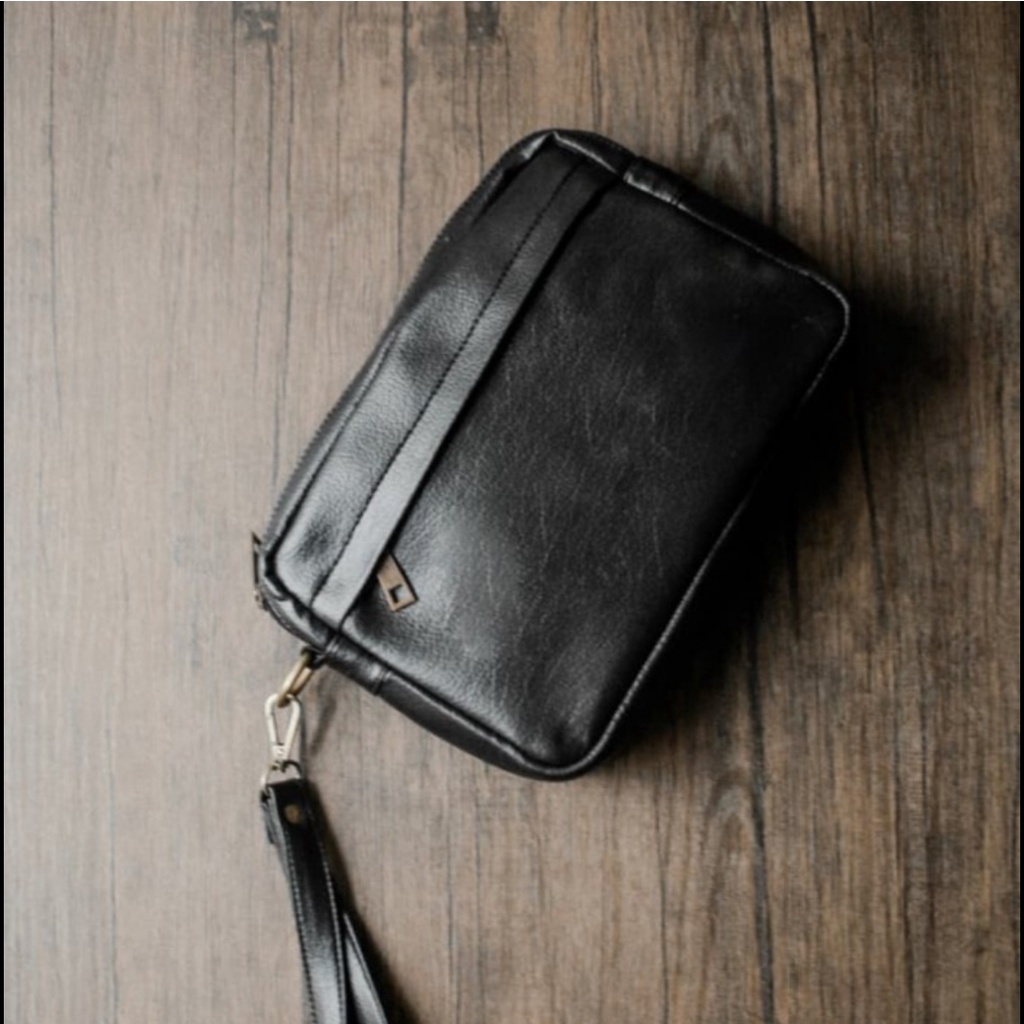 Clutch Kulit Sapi Asli - Hand Bag Kulit Asli - Tas Pria