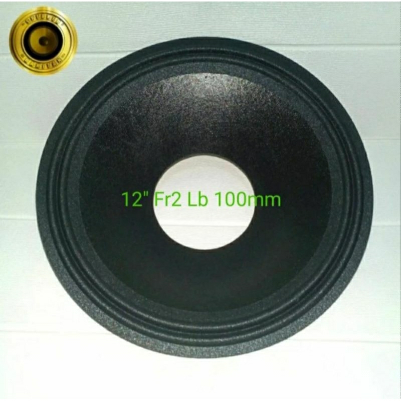 Daun speaker 12 inch lubang 4 inch coating. 2pcs