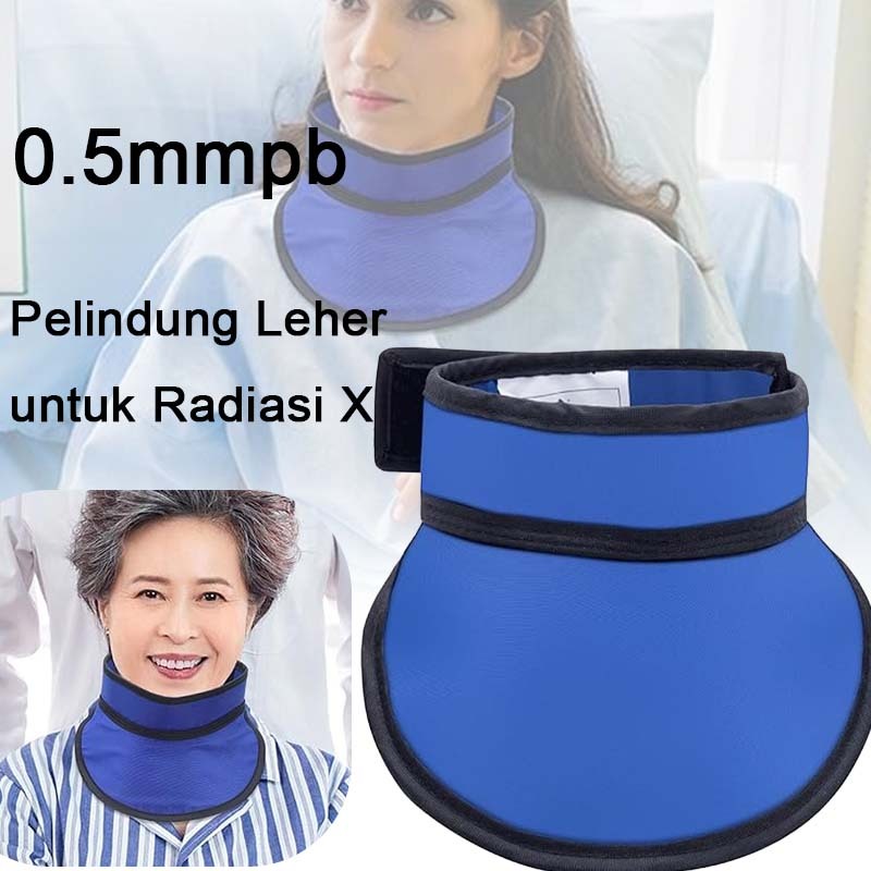 Thyroid Pelindung Leher 0.5mmpb Lead Collar Dental Neck Xray Apron Protector Anti Radiasi Thyroid Co