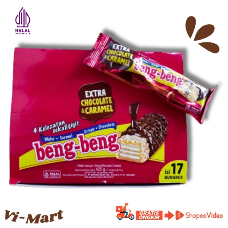 

Beng-beng _ beng-beng Snack Wafer Caramel Crispy Chocolate Eceran