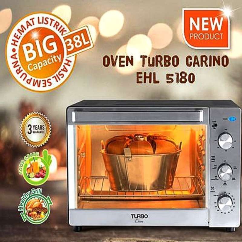TURBO OVEN LISTRIK CARINO 38 LITER EHL5180 EHL-5180 BATAM