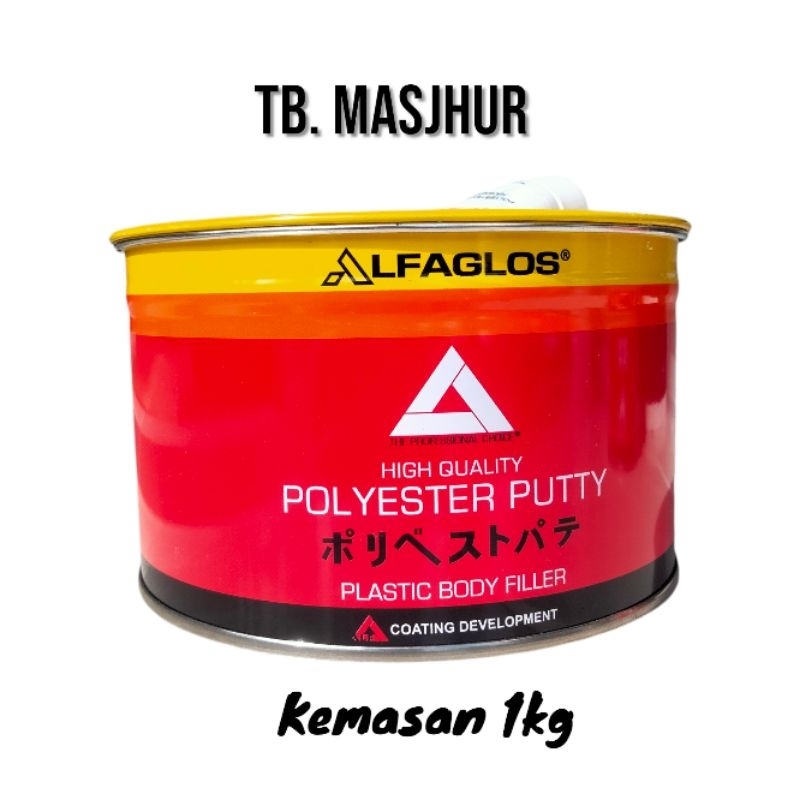 Dempul Alfagloss Dempul Plastik Logam Mobil 1kg