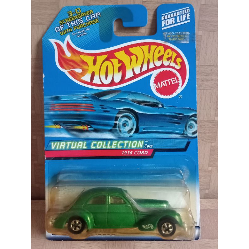 HOT WHEELS 1936 CORD VIRTUAL COLLECTION BLACK WALL