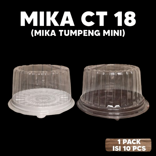 (ISI 10) MIKA TUMPENG MINI CT 18 / TUMINI 18CM / CT-18 / KUE TART BOLU BULAT / MIKA KUE TART BULAT /
