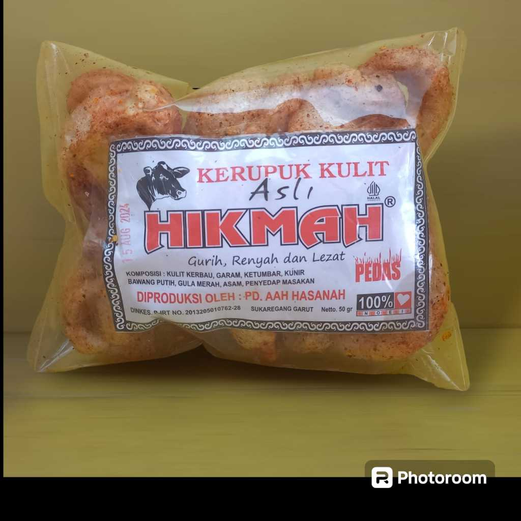 

Kerupuk Kulit Hikmah kecil Pedas 50 gr