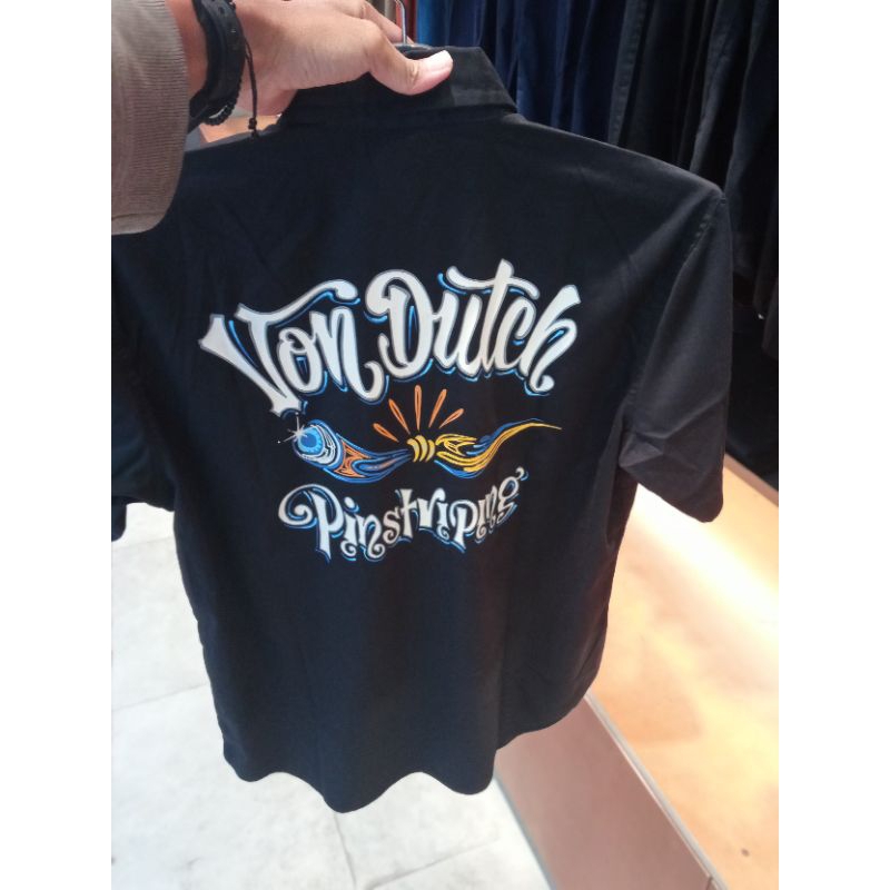 KEMEJA VON DUTCH ORIGINAL BLACK