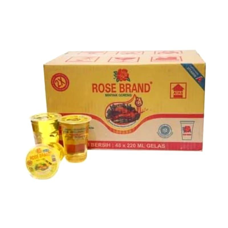 minyak goreng rose brand cup 220 ml 1 dus