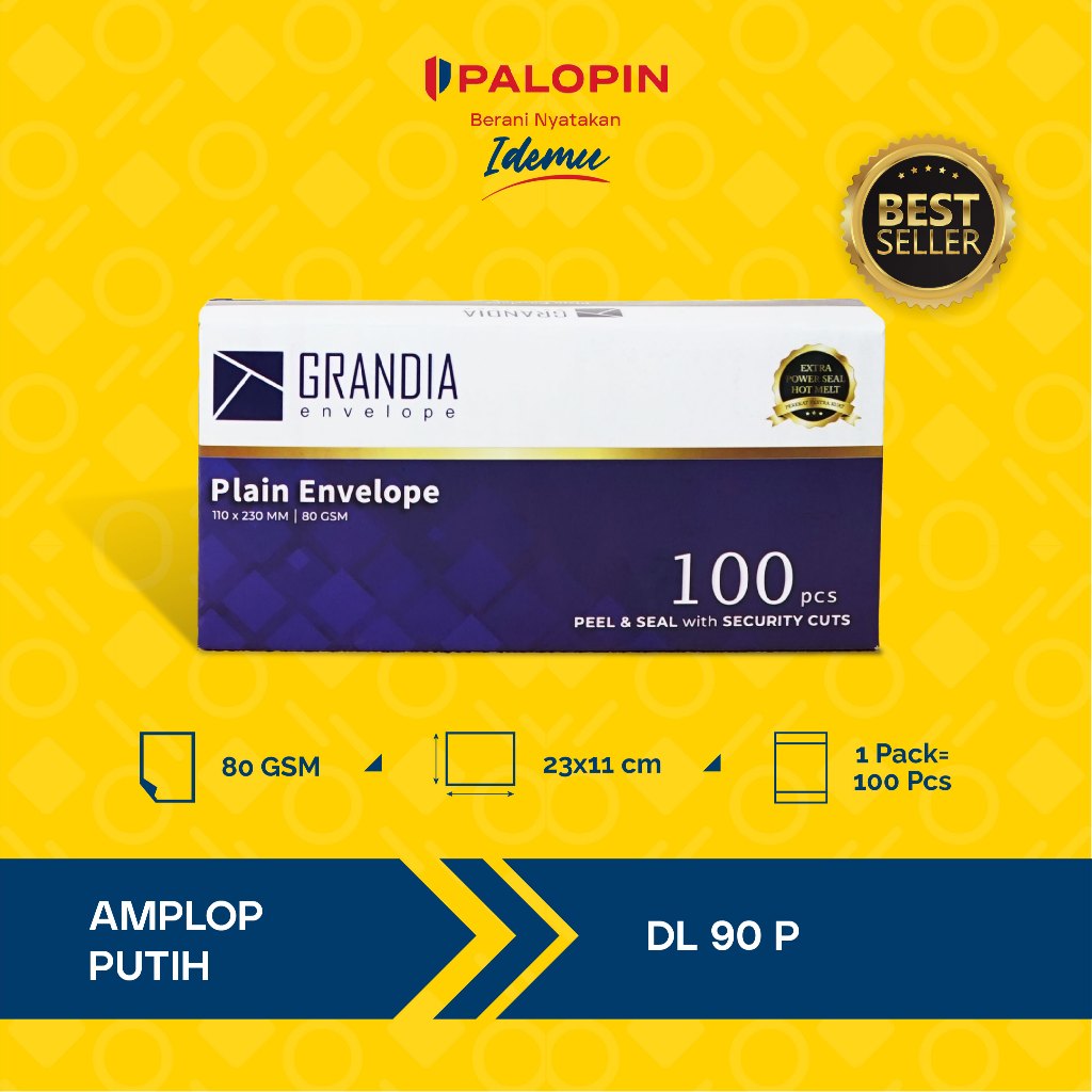 

Amplop Putih Grandia 90 Seal ( isi 100 pcs)