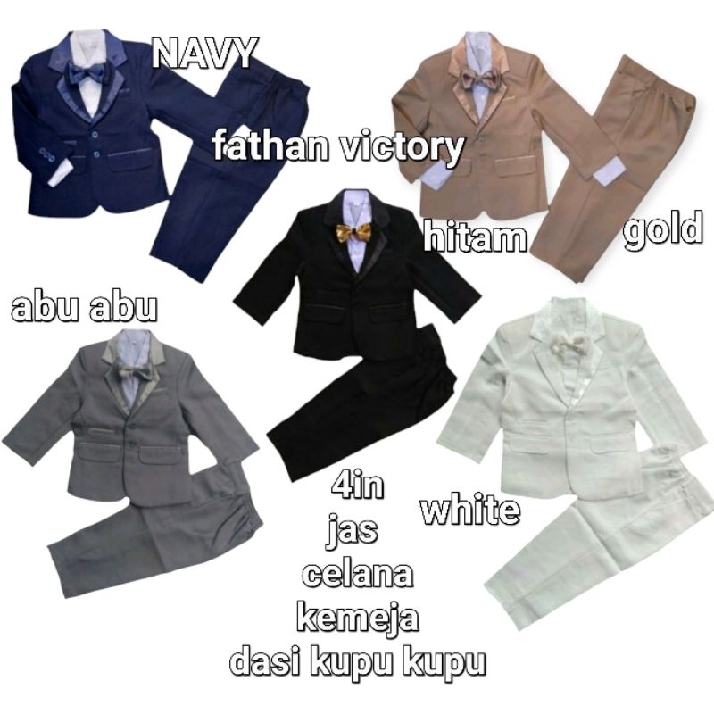 jas anak laki-laki setelan jas anak laki-laki setelan tuxedo anak laki-laki premium 0-16 premium