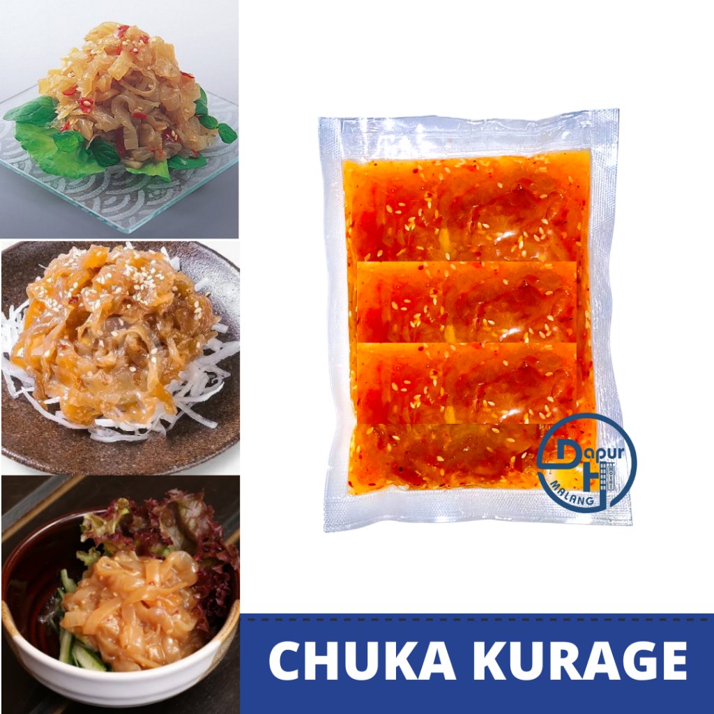 

CHUKA KURAGE Salad Ubur-Ubur 200 g | Jelly Fish Seasoned Salad Frozen-MLG