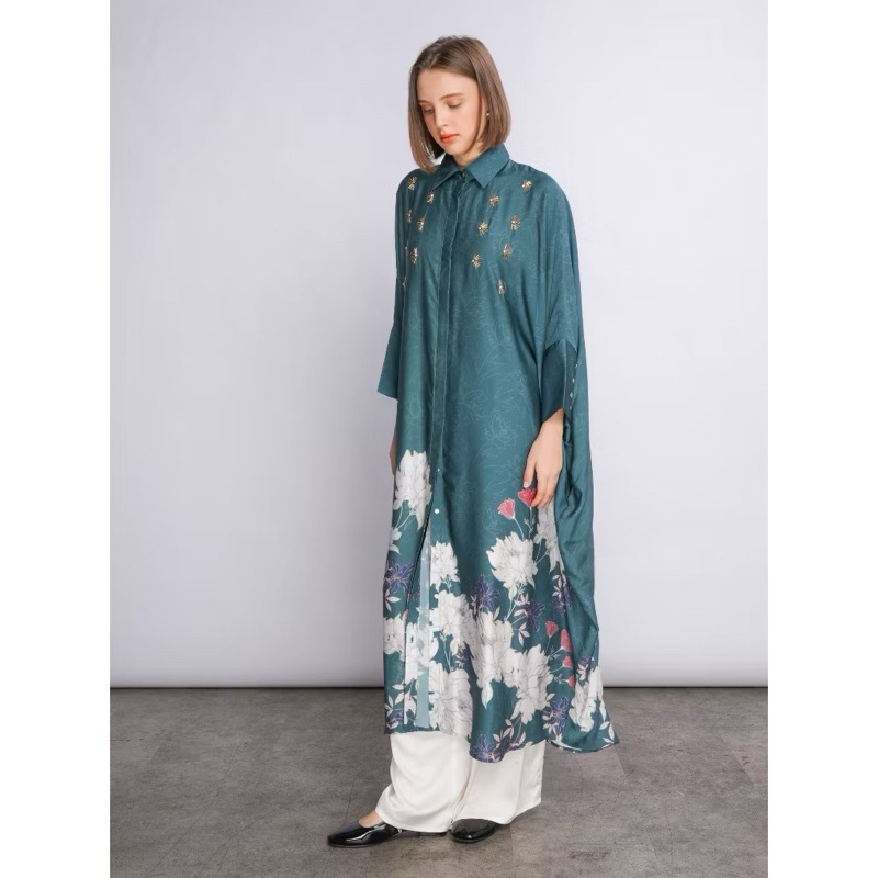 SALE ‼️ NEW Setelan Dress Wanita Naira Dress warna emerald all size by Aleza Label