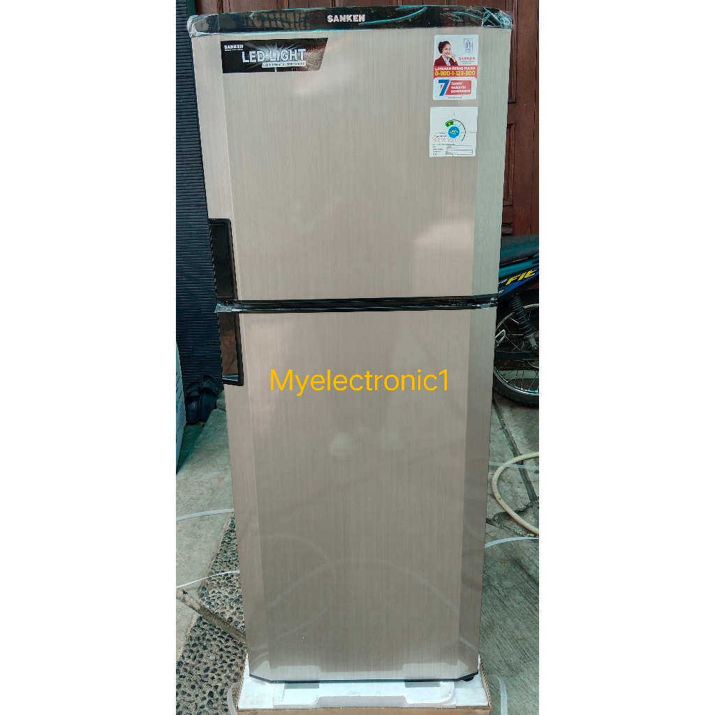 Promo Kulkas Sanken Sk-V231PA-CBG Lemari Es 2 Pintu 230 Liter 116 watt