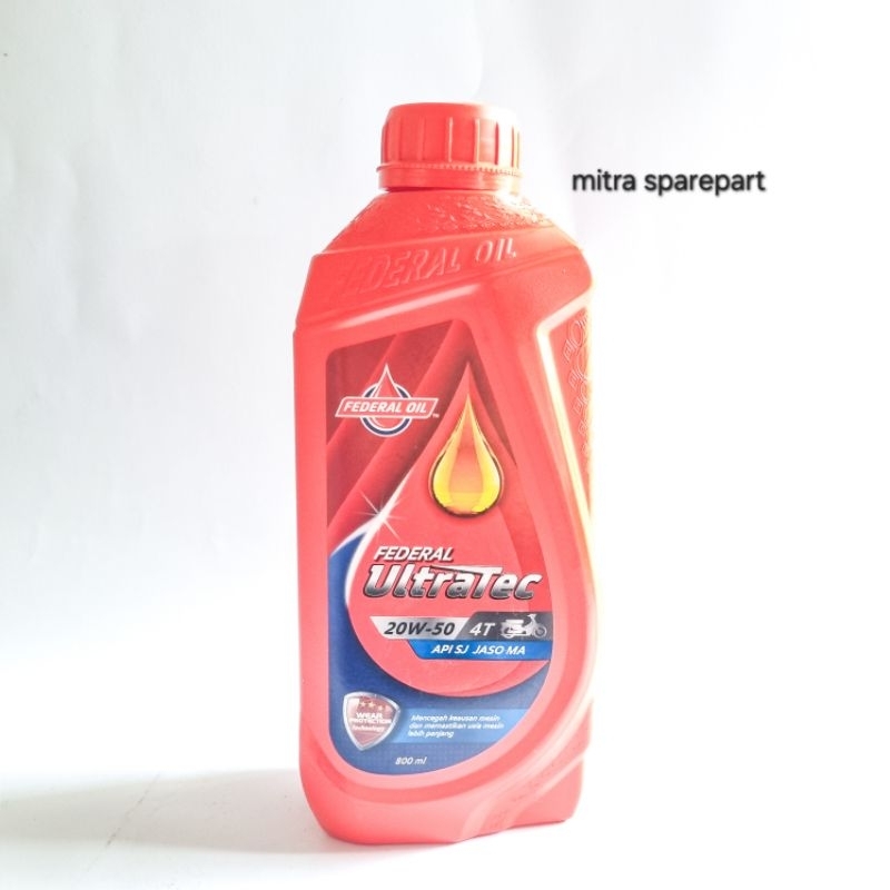 OLI FEDERAL ULTRATEC - 20W-50- [100% DIJAMIN ORI]