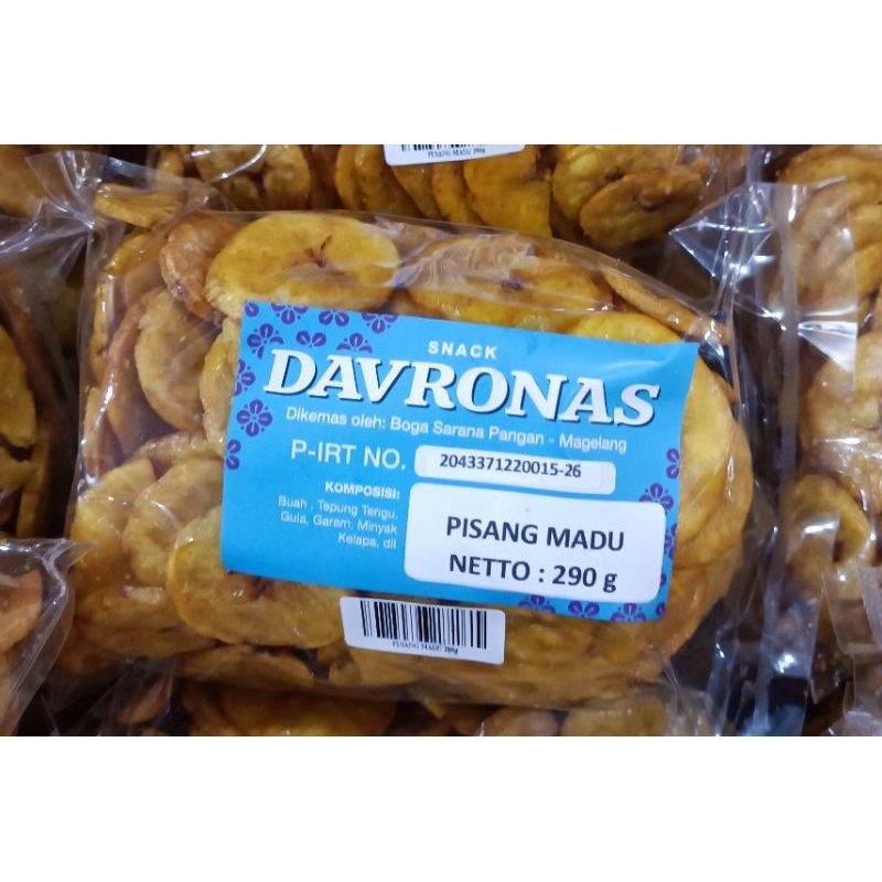

Ceriping Pisang Madu Davronas 290gr Oleh-oleh Khas Jogja Magelang Semarang Jateng DIY
