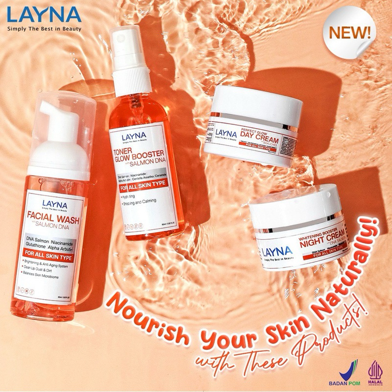 LAYNA PAKET DNA SALMON / LAYNA PAKET SKINCARE / LAYNA DNA SALMON / PAKET SKINCARE BPOM / SKINCARE PE