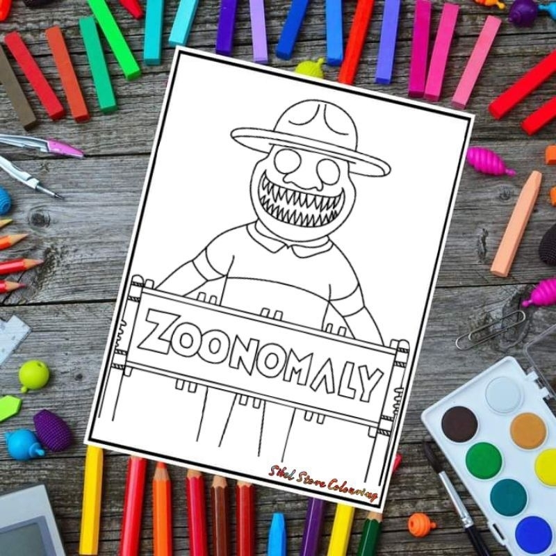 

Kertas Mewarnai Anak Tema Zoonomaly (10 Gambar) / Kertas Gambar (10 Lembar Gambar)