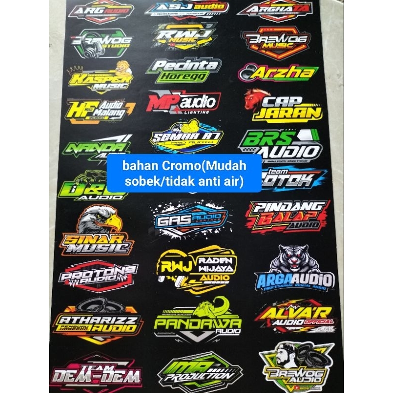 

STIKER SOUND | STIKER AUDIO | STIKER SOUNDSYSTEM | STIKER PACK | STIKER CROMO ISI 30 BIJI