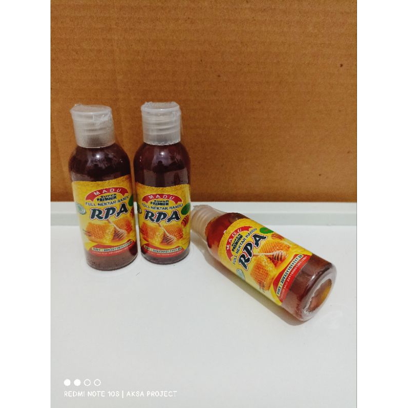 

Madu Super Premium Full Nektar Randu by RPA adalah Madu Murni dari alam • 60 ml • 100% natural & pure