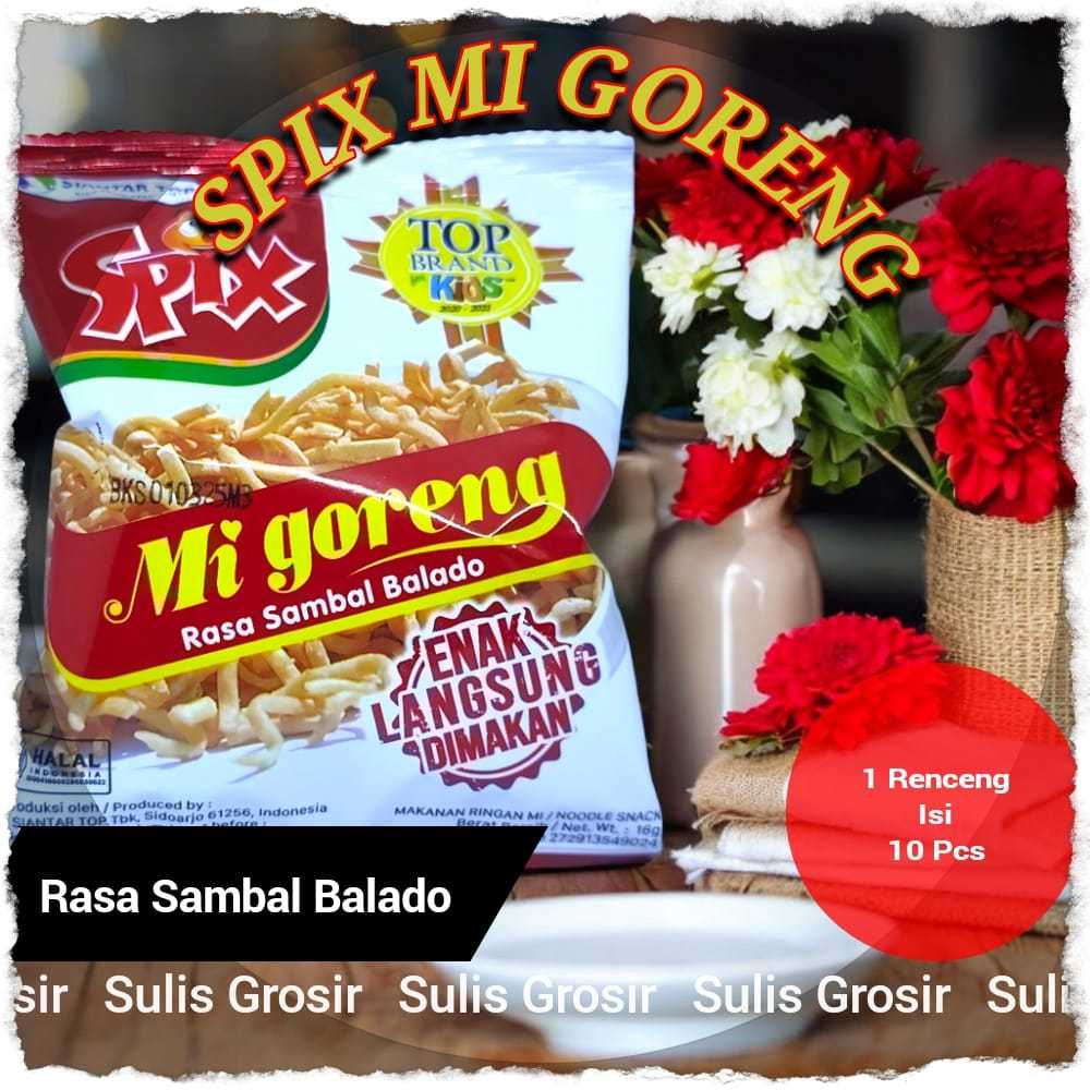 

SPIX MI GORENG RASA SAMBAL BALADO 1 RENCENG ISI 10 PCS