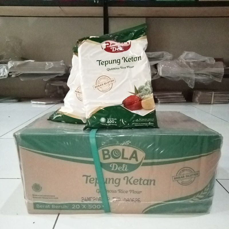 

Tepung Ketan Bola Deli 500gr x 20pcs ( 1crton )