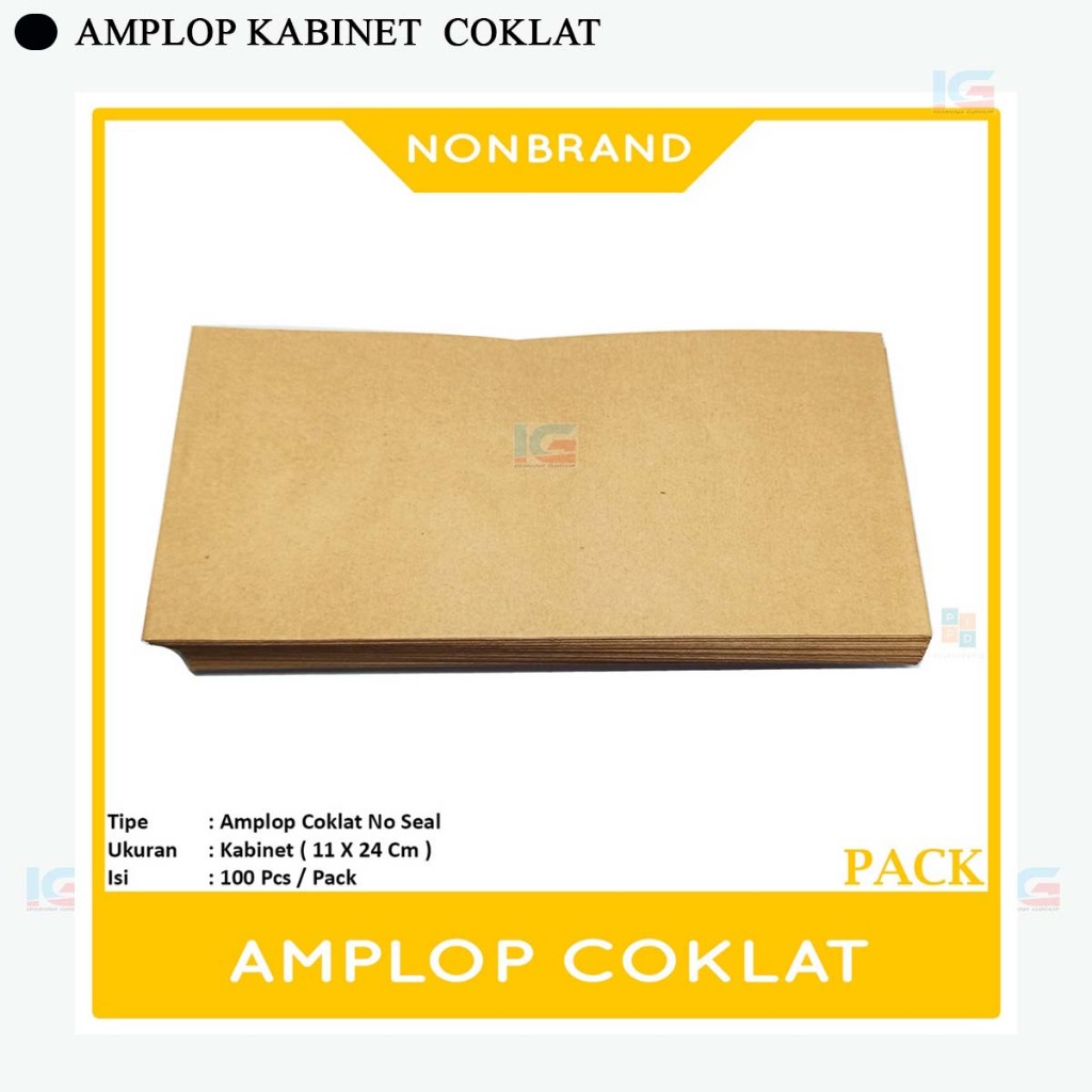 

AMPLOP COKLAT KABINET 1 PACK