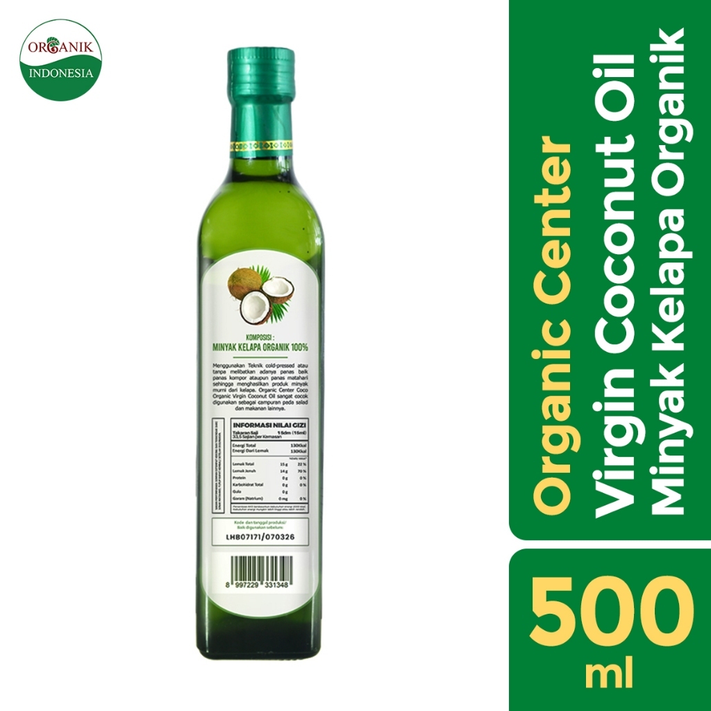 

Organic Center - Raw Coconut Oil (VCO) 500ml - Minyak Kelapa Murni