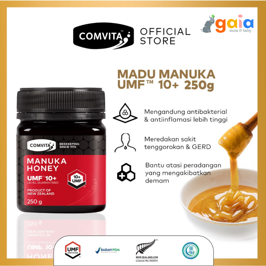 

Comvita Manuka Honey UMF10+ 250gr | Madu Asli 100% Murni Alami Original New Zealand