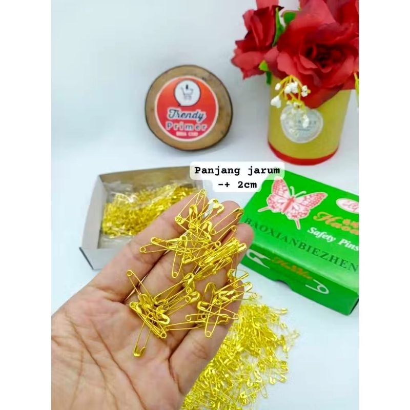 Peniti Mini 2 cm Silver Emas-Jarum Jilbab Peniti Mini Hijab