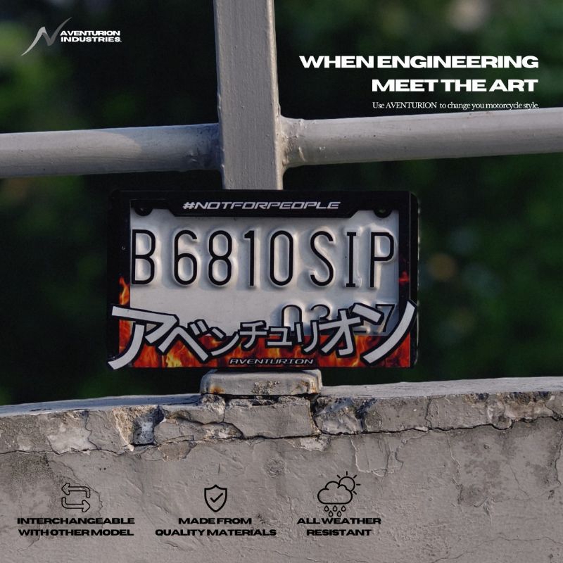 Frame Plat Nomor Motor JDM AVENTURION