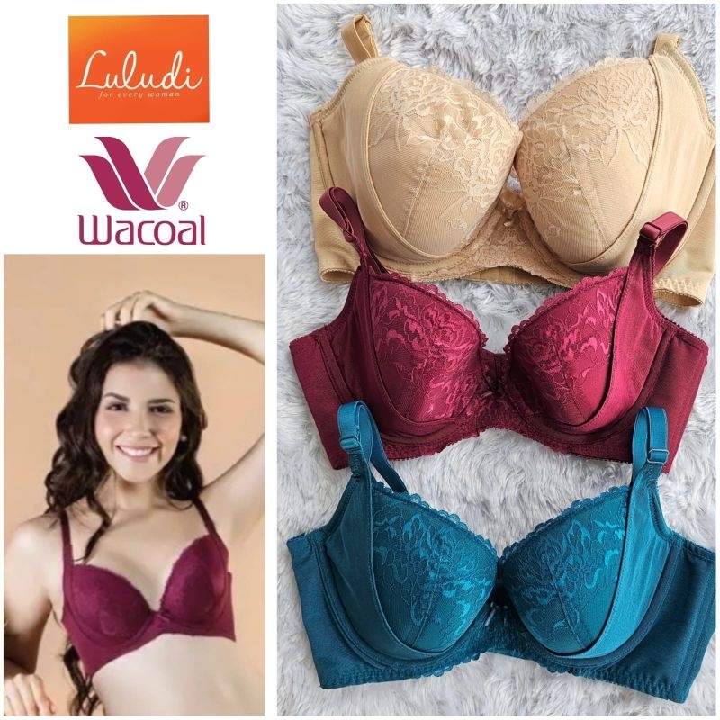 BRA LULUDI by WACOAL LACE PAKAI KAWAT BUSA TIPIS RENDA BH WANITA BRUKAT BROKAT LB4999 LB 4999 K106/3