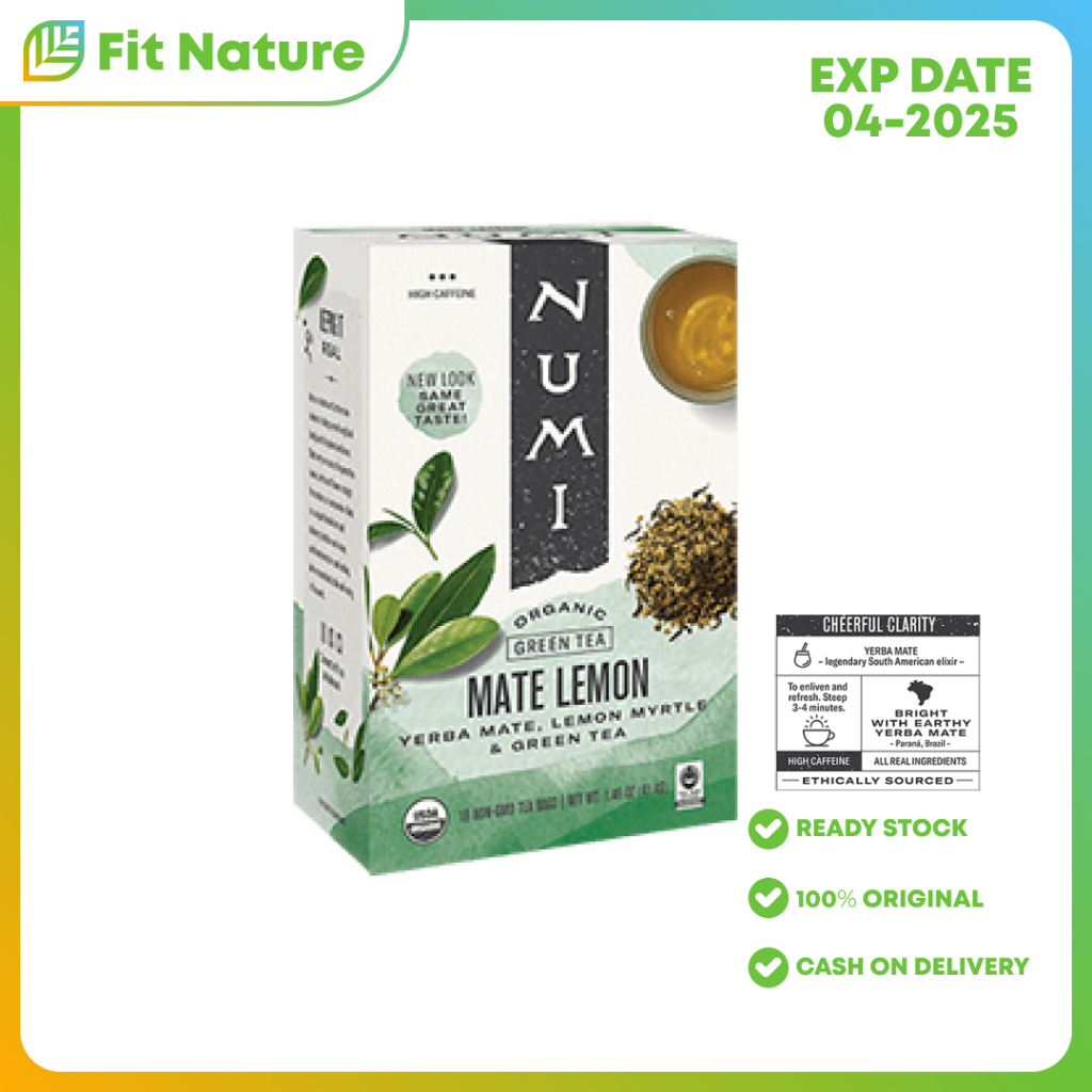 

Teh Celup Organik Organic Mate Lemon Tea Numi 41.4 g