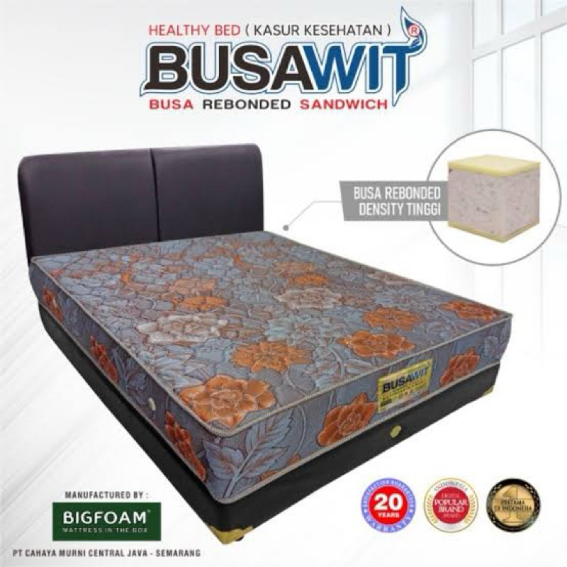 Kasur Busa Busawit Rebonded By Big Foam Ortopedic Bigland Tebal 20 Cm
