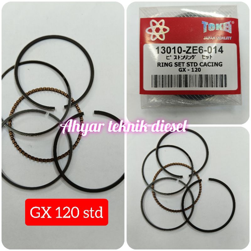 ring piston std GX 120 TOKEI / ring seher std GX 120 tokei