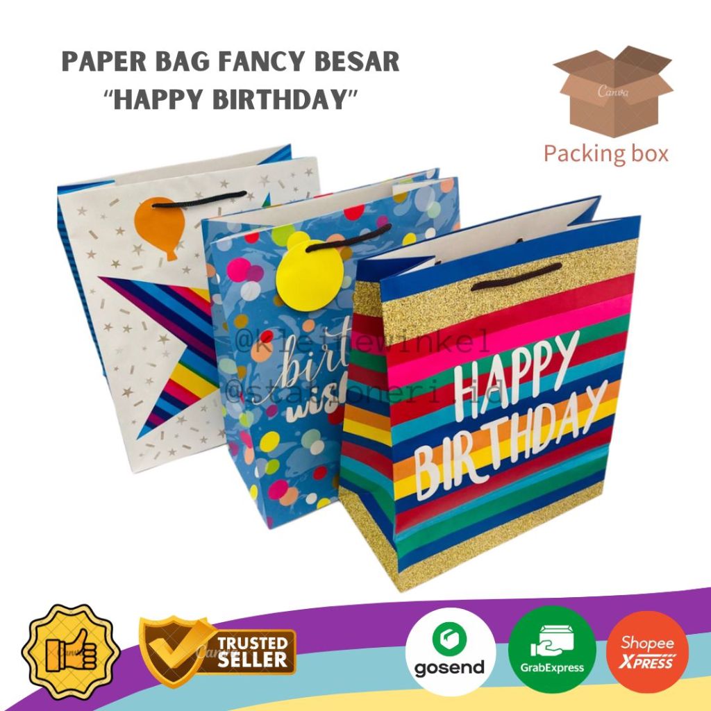 

Paper Bag Besar Fancy/Happy Birthday [ 1 PCS ]