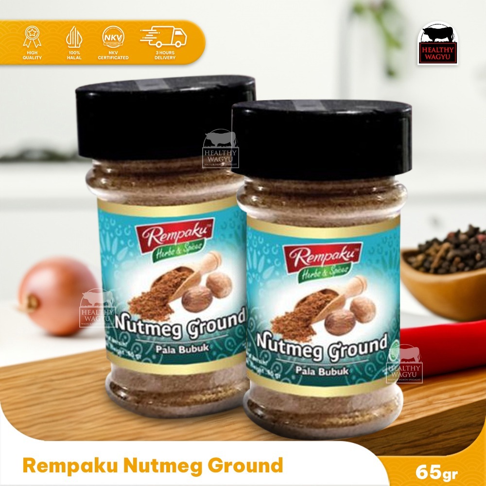 

Nutmeg Ground Pala Bubuk Rempaku 65gr Healthy Wagyu