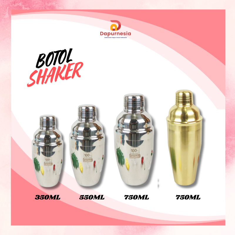 Havin Shaker 750 ml ss 304 Gold /  Cocktail Shaker Stainless / Pengocok Minuman Minuman Bar - DN