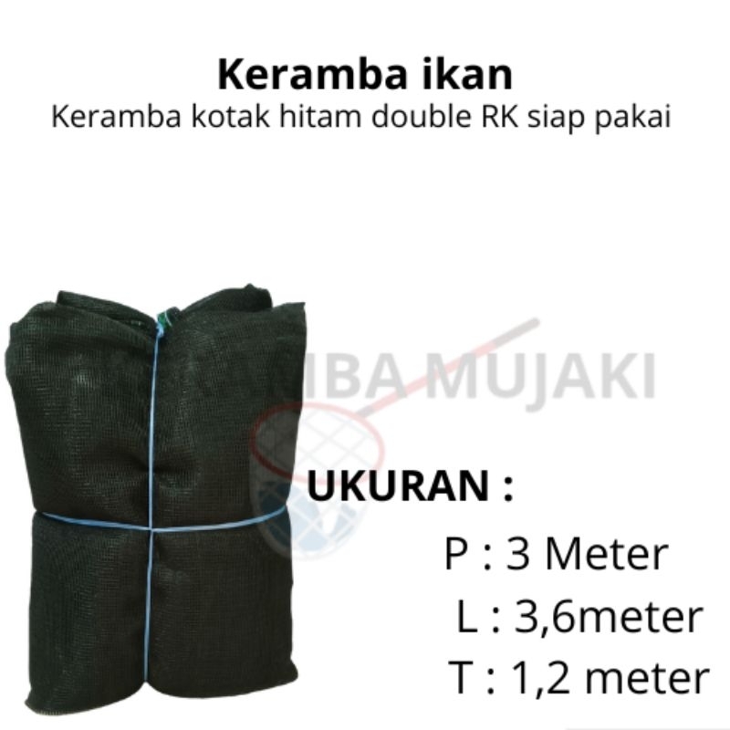 KERAMBA IKAN / JARING IKAN KOTAK 3,6x3x1,2