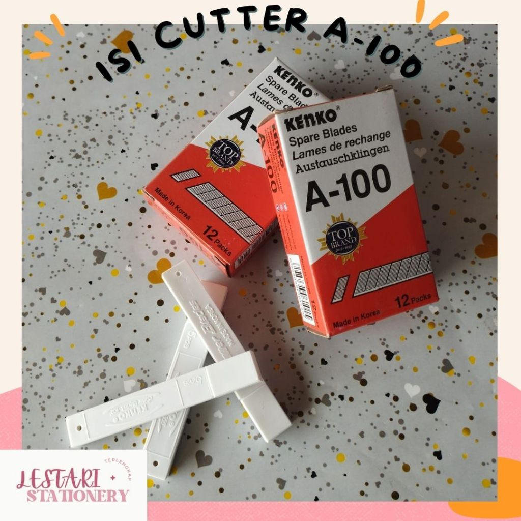 

Isi Cutter A-100 | Isi Cutter Kecil | Anak Pisau cutter Kecil | Lestari Stationery