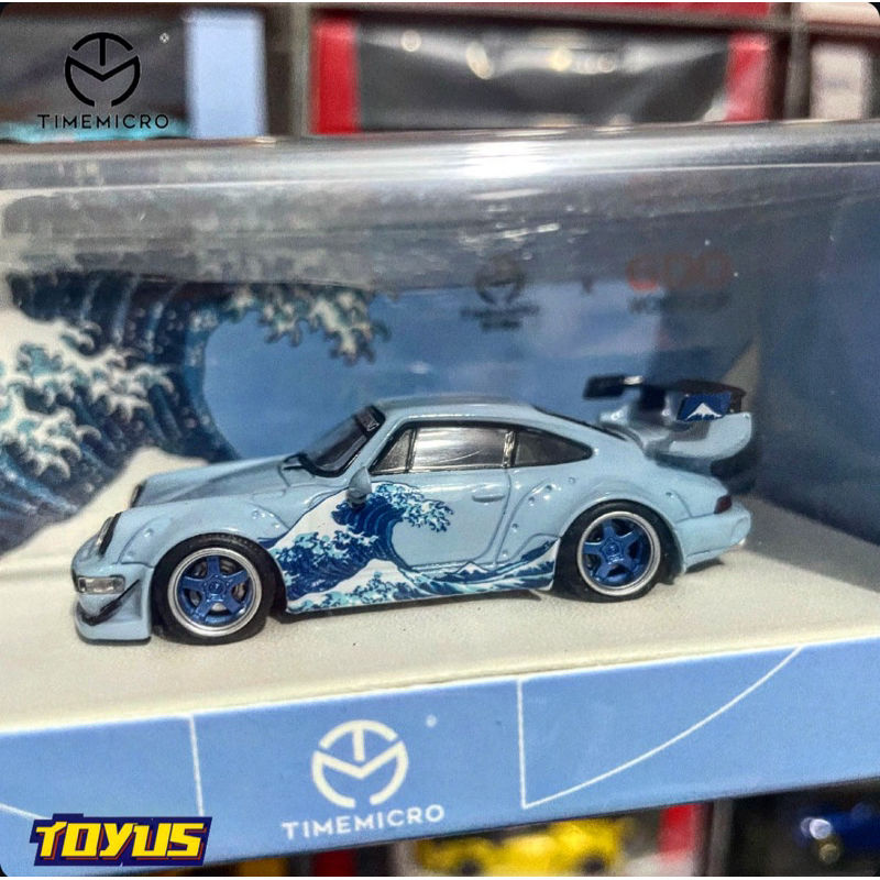 Time Micro - With Figure Porsche RWB 964 The Great Wave of Kanagawa - Time Model