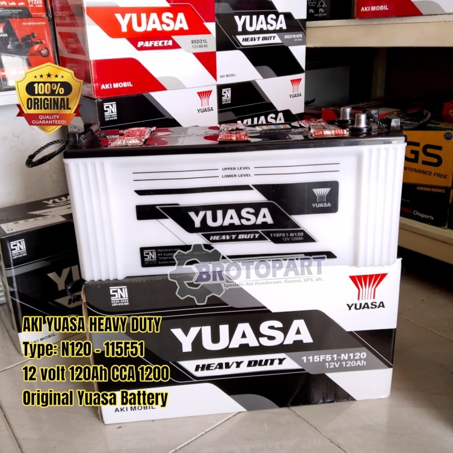 Aki Mobil Bus, Nissan Cabal Truk, UD Quester Traktor Yuasa N120 HD