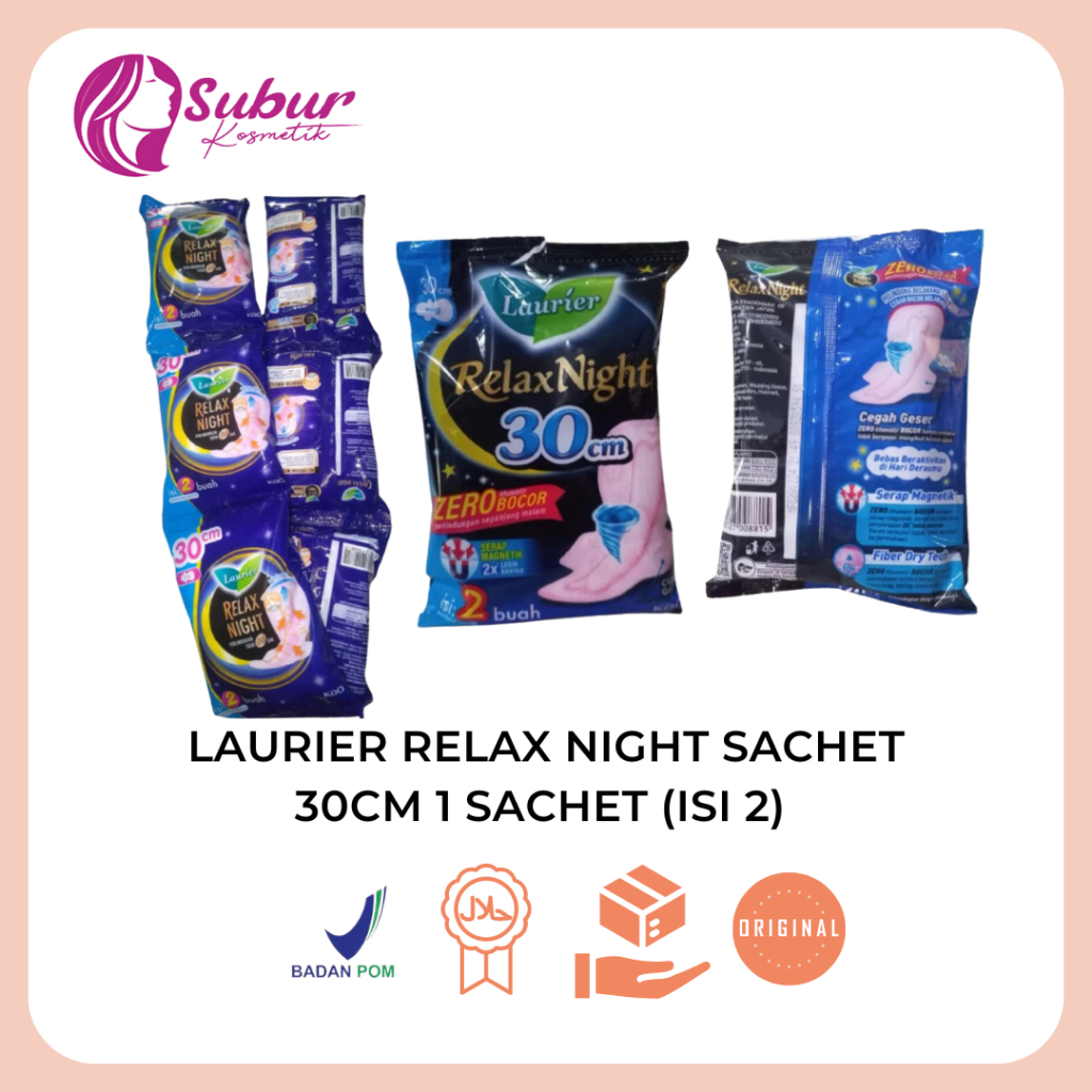 Laurier Relax Night Sachet 30cm 1 Sachet (isi 2)