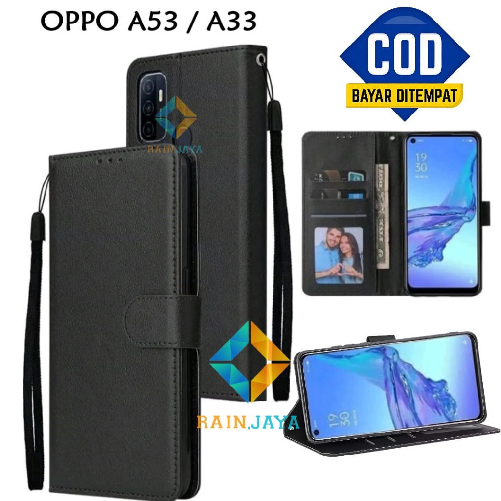 Flip Case OPPO A53 / OPPO A33 Leather Case Premium Flip Cover Wallet