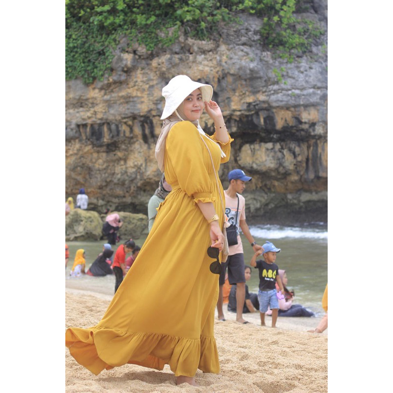 PRELOVED DRESS PANTAI/DRESS SANTAI/DRESS DAILY/DRES CANTIK/DRES HIJAB